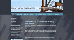 Desktop Screenshot of formit-metal-fabricators.net